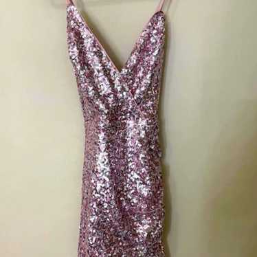 Pink Lily Boutique Pink Sequin Dress