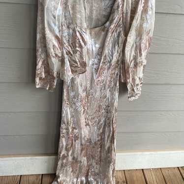 Kathryn Grace silk dress with shawl - image 1
