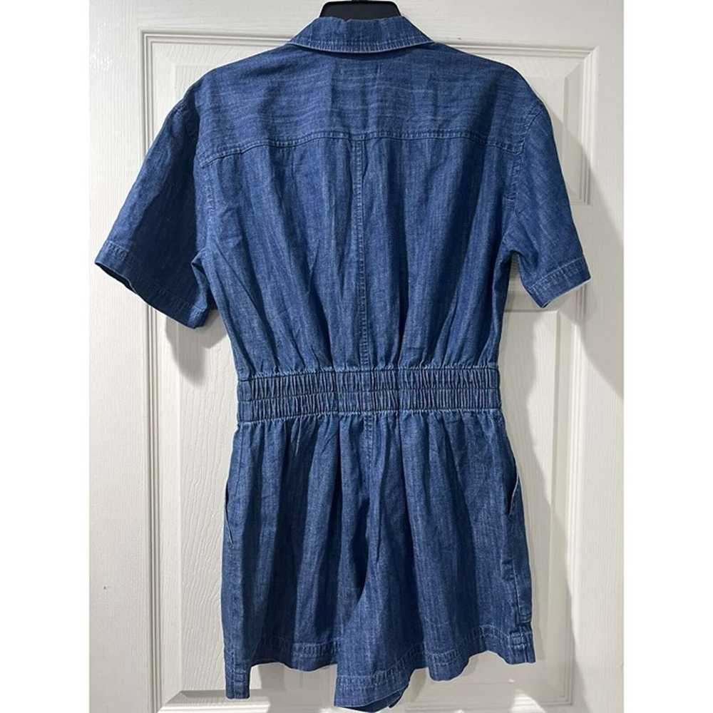 Free Assembly Women's Short Sleeve Romper Blue Si… - image 5