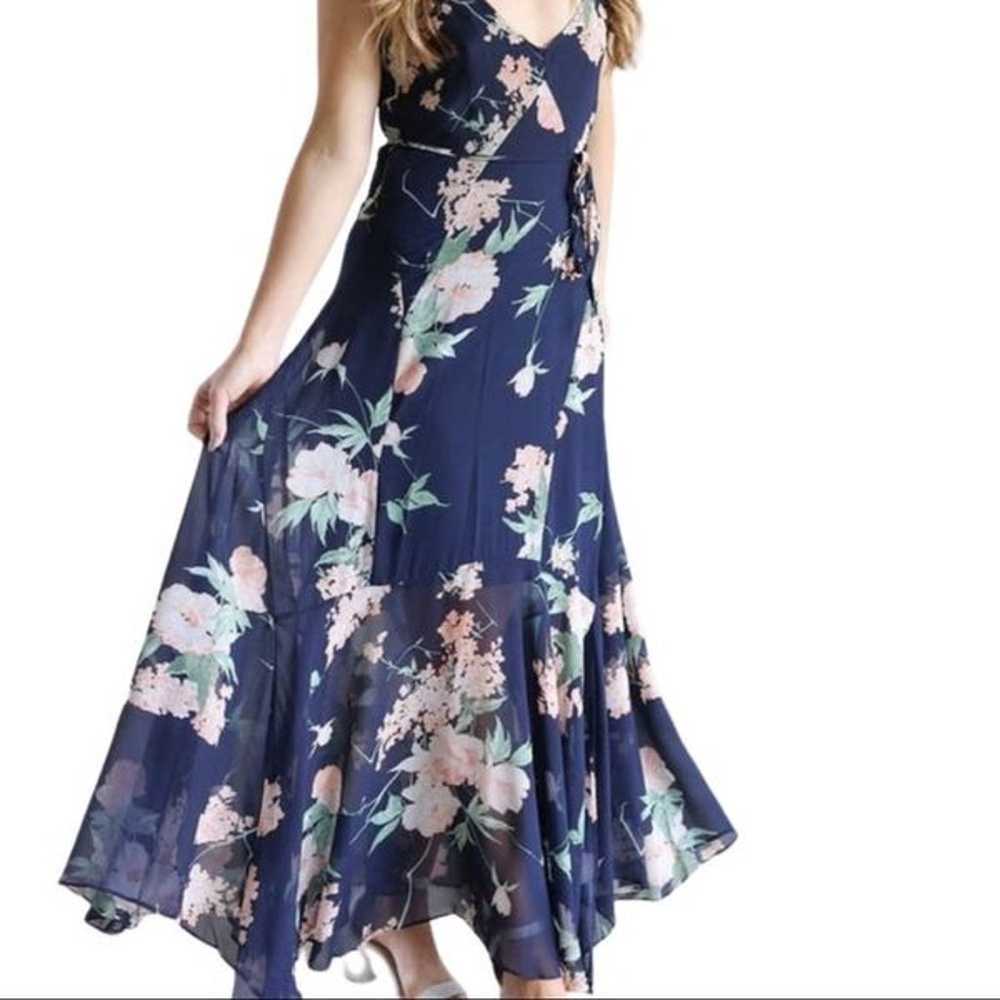 Dress Forum •Navy Floral Maxi Dress - image 1