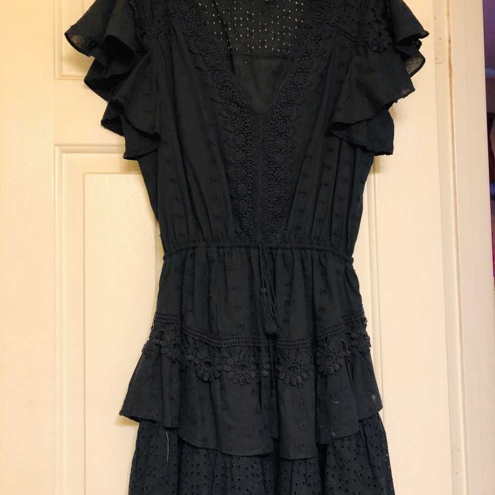 Chelsea & Violet Eyelet Ruffle Mini Dres - image 2