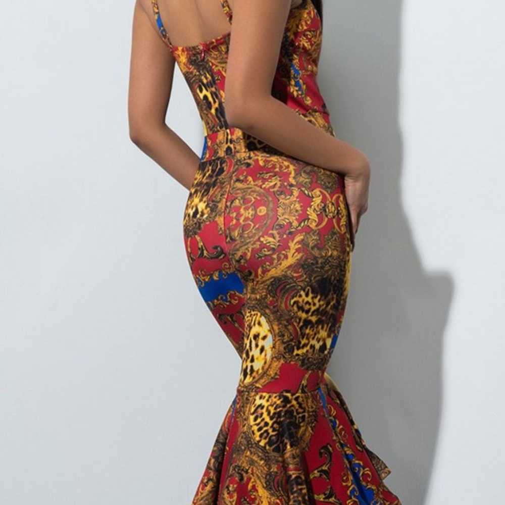 Beautiful Multicolor Gala/midi dress - image 3