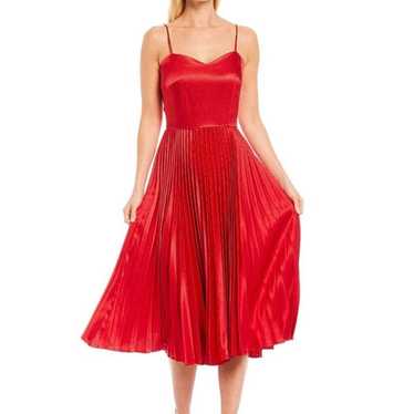 Gianni Bini Red Satin dress - image 1