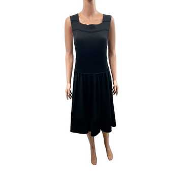 Diane von Furstenberg Silk Blend Black Dress Size… - image 1