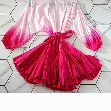 Ombre pink mini dress - image 1