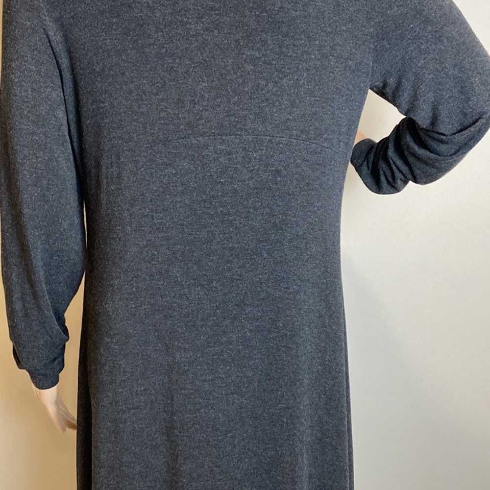 Eileen Fisher long sleeve stretch jersey black dr… - image 5