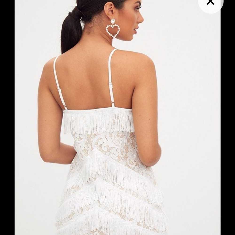 White Lace Tassel Dress - image 3