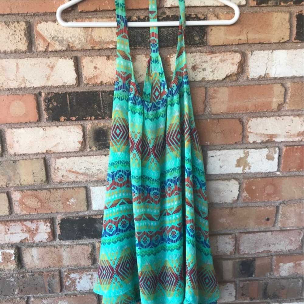 show me your mumu aztec strappy dress - image 7