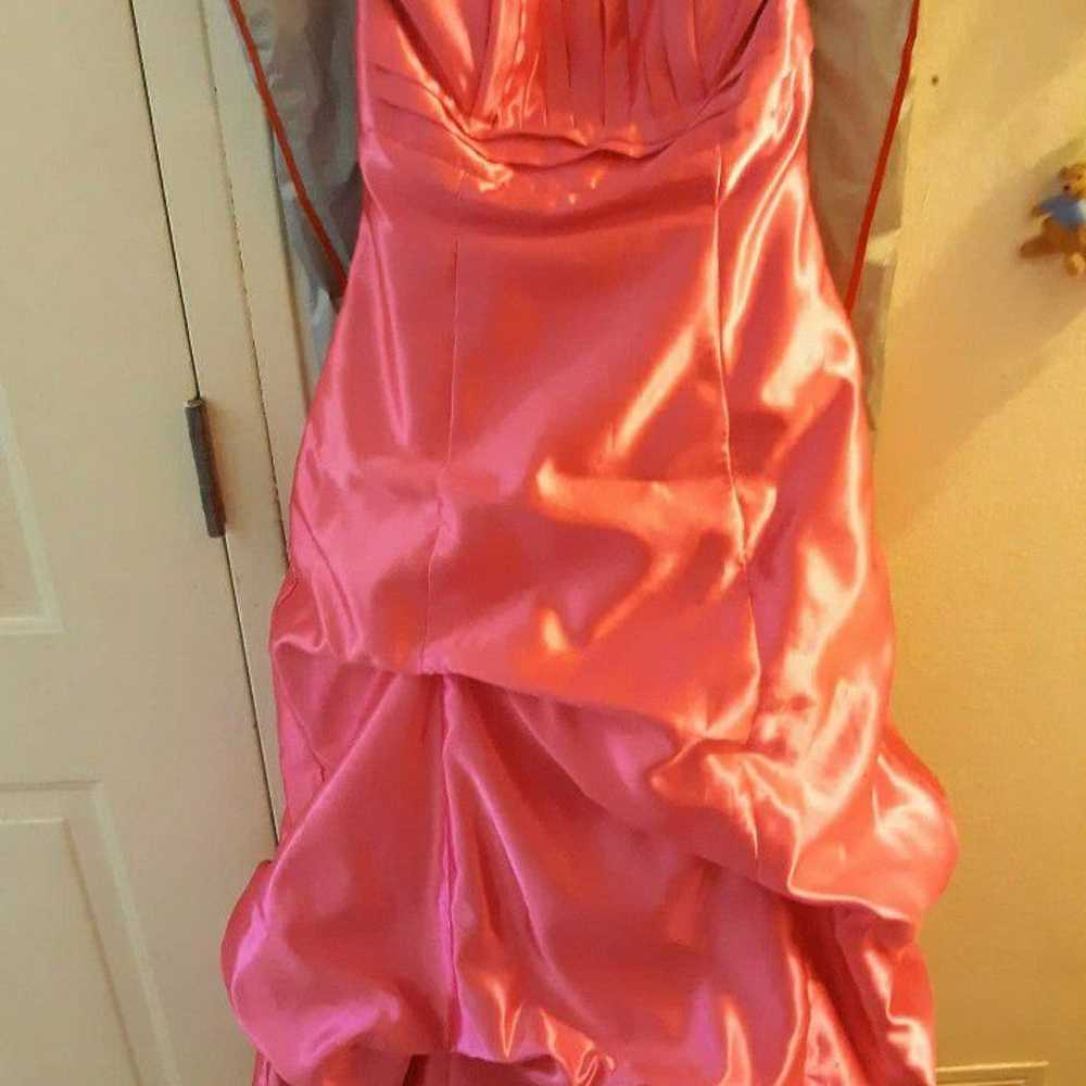 Pink prom dress size 7 - image 2