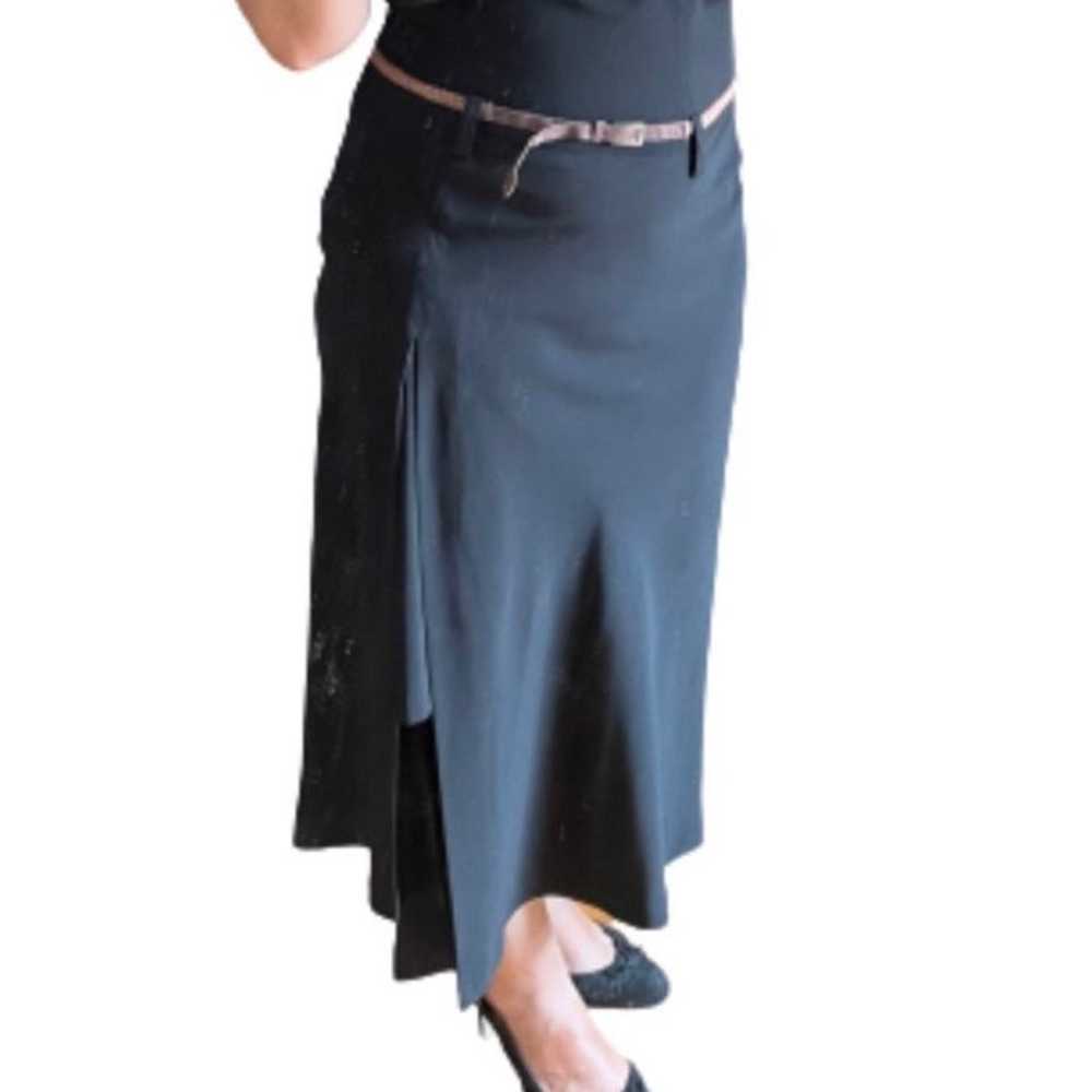 Zara halter black dress size L NWT asymmetrical h… - image 3