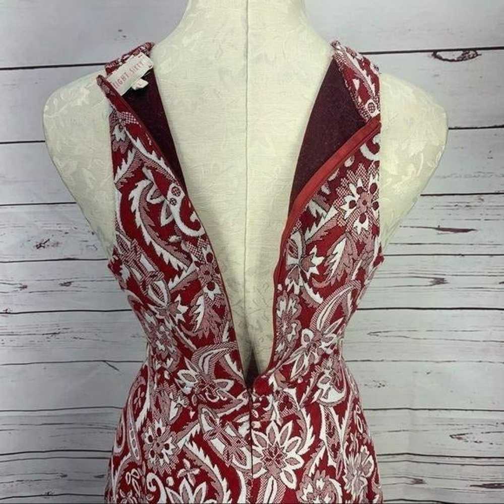 Eight Sixty Anthropologie Woman's Red Paisley V-N… - image 5