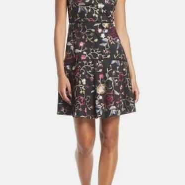 Vince Camuto Floral embroidered mini dress