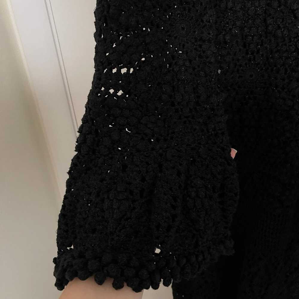 Arden B Black Crochet Dress, Size Large - image 3