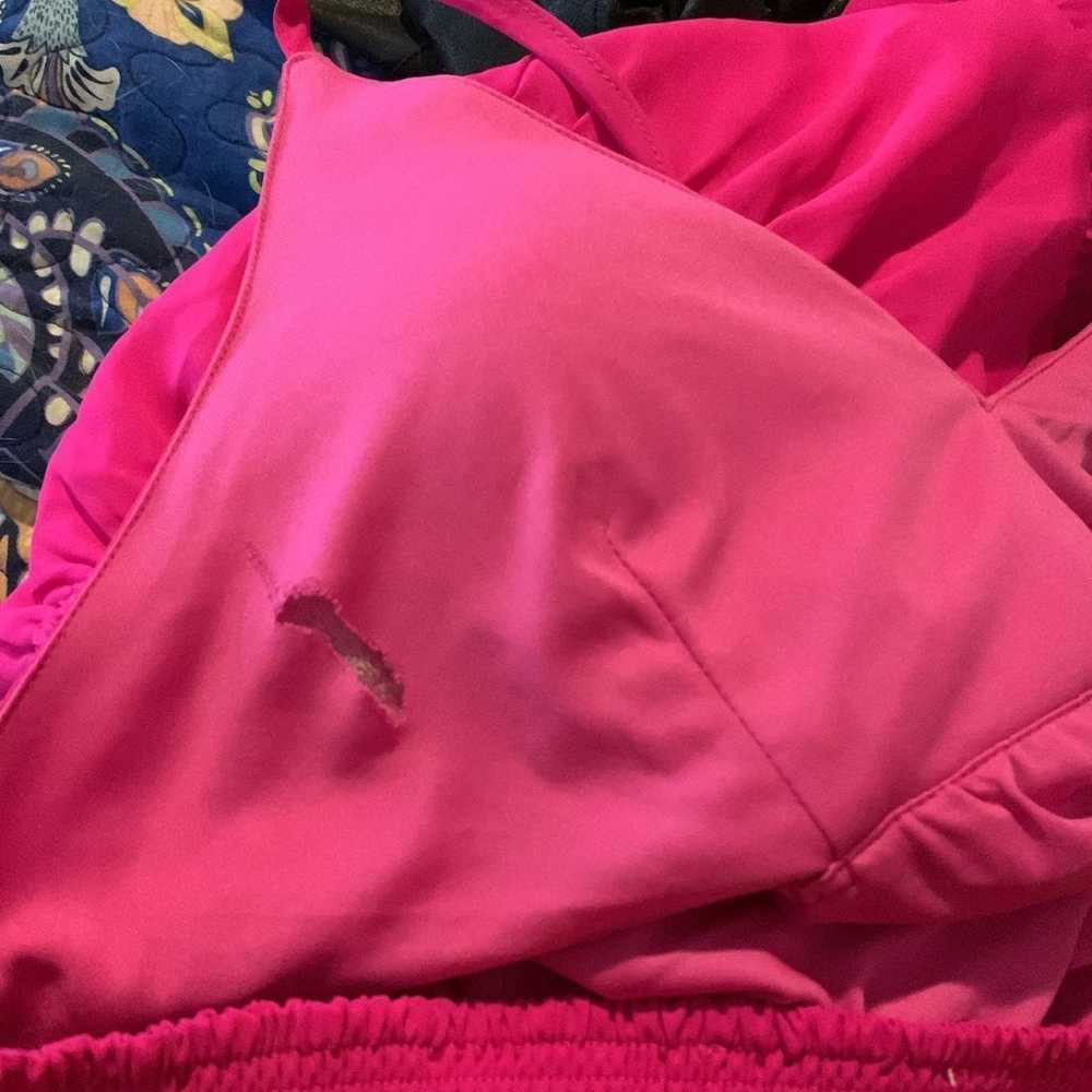 Pink halter dress - image 4