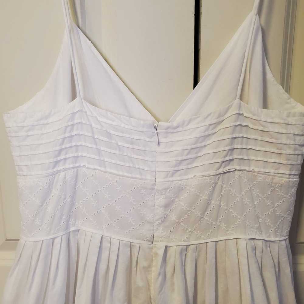 American Living White Cotton Sundress Size 14 - image 11