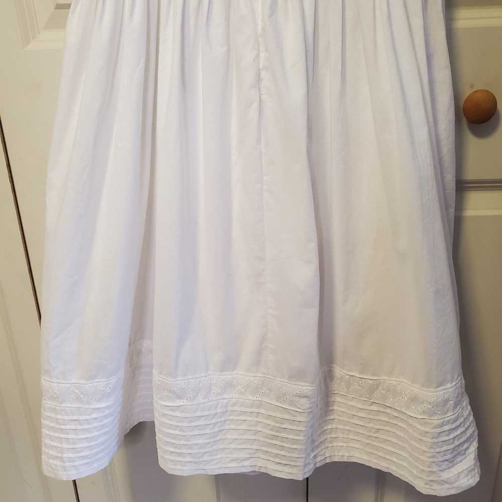 American Living White Cotton Sundress Size 14 - image 12