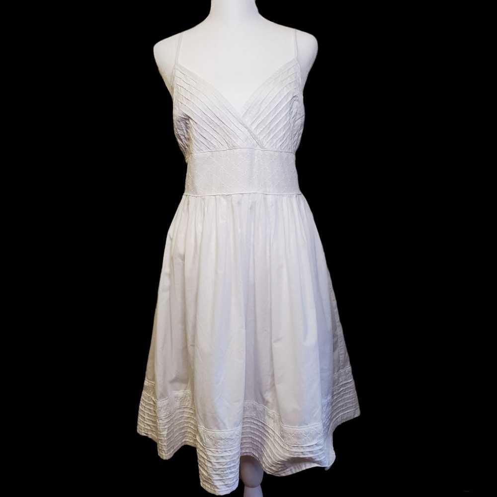 American Living White Cotton Sundress Size 14 - image 1