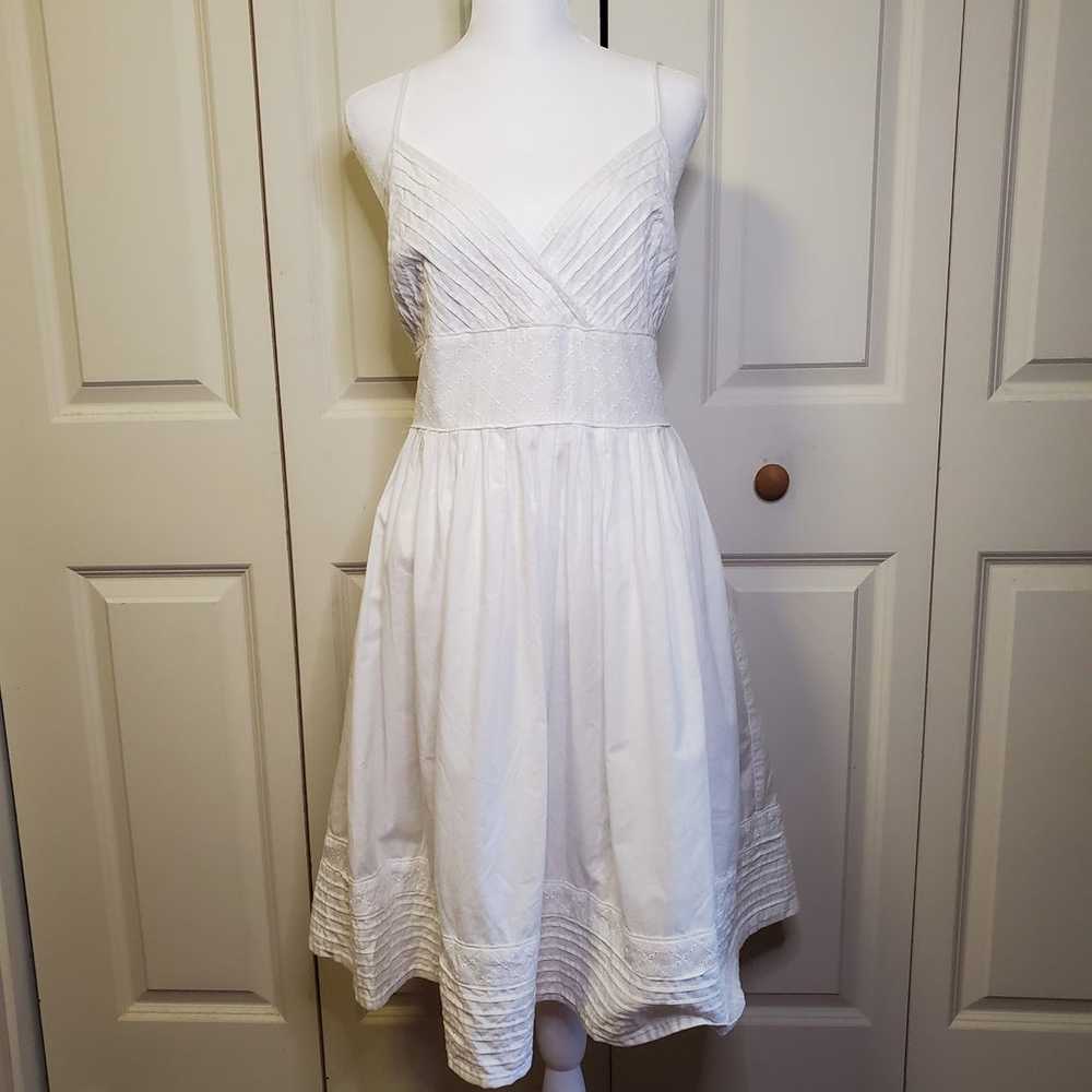 American Living White Cotton Sundress Size 14 - image 3