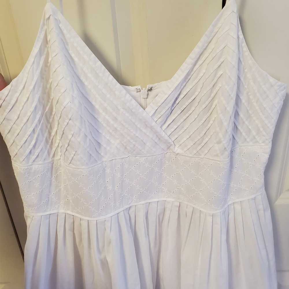 American Living White Cotton Sundress Size 14 - image 6