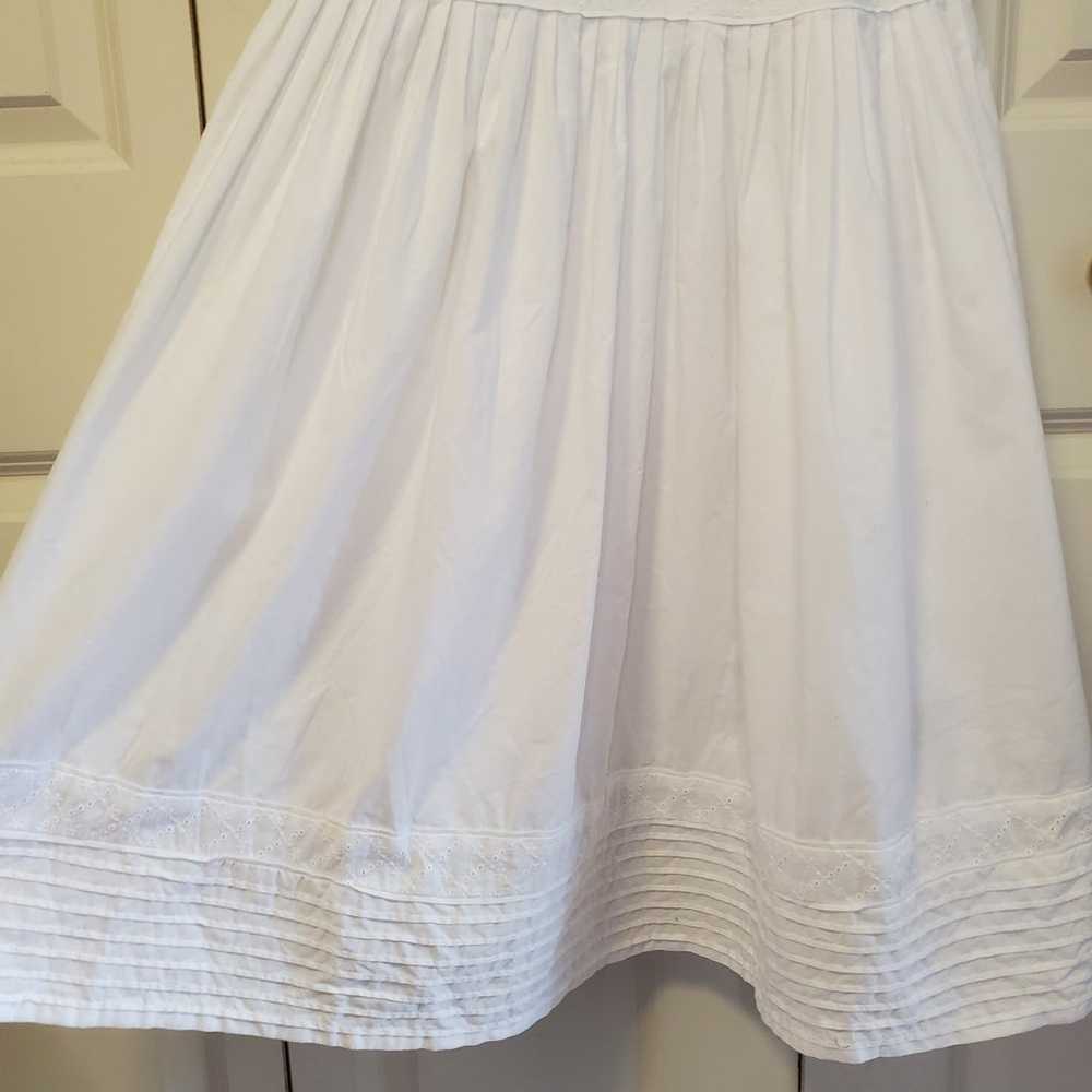 American Living White Cotton Sundress Size 14 - image 7