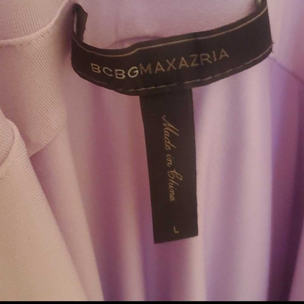 BCBG Maxazria Lilac Draped Cocktail Gown - image 1
