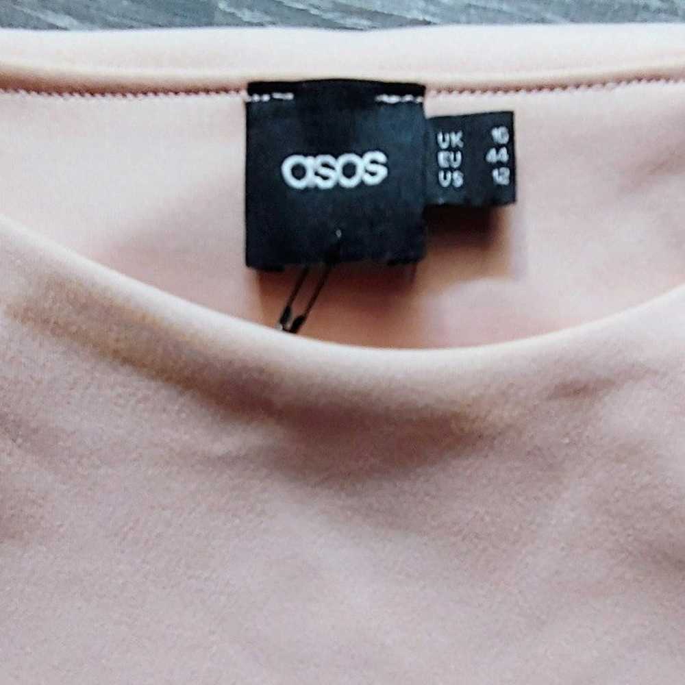 ASOS blush pink fit and flare dress - image 8