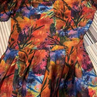 LuLaRoe Tie Dye Leggings OS NWT New Dipped Ombre Sunset Red Green Gold  Black 