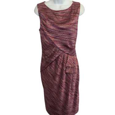 David Meister Soft Knit Dress Purple & Pink - image 1