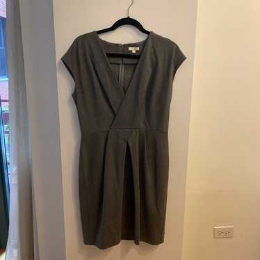 Shoshanna Gray V Neck Dress 12