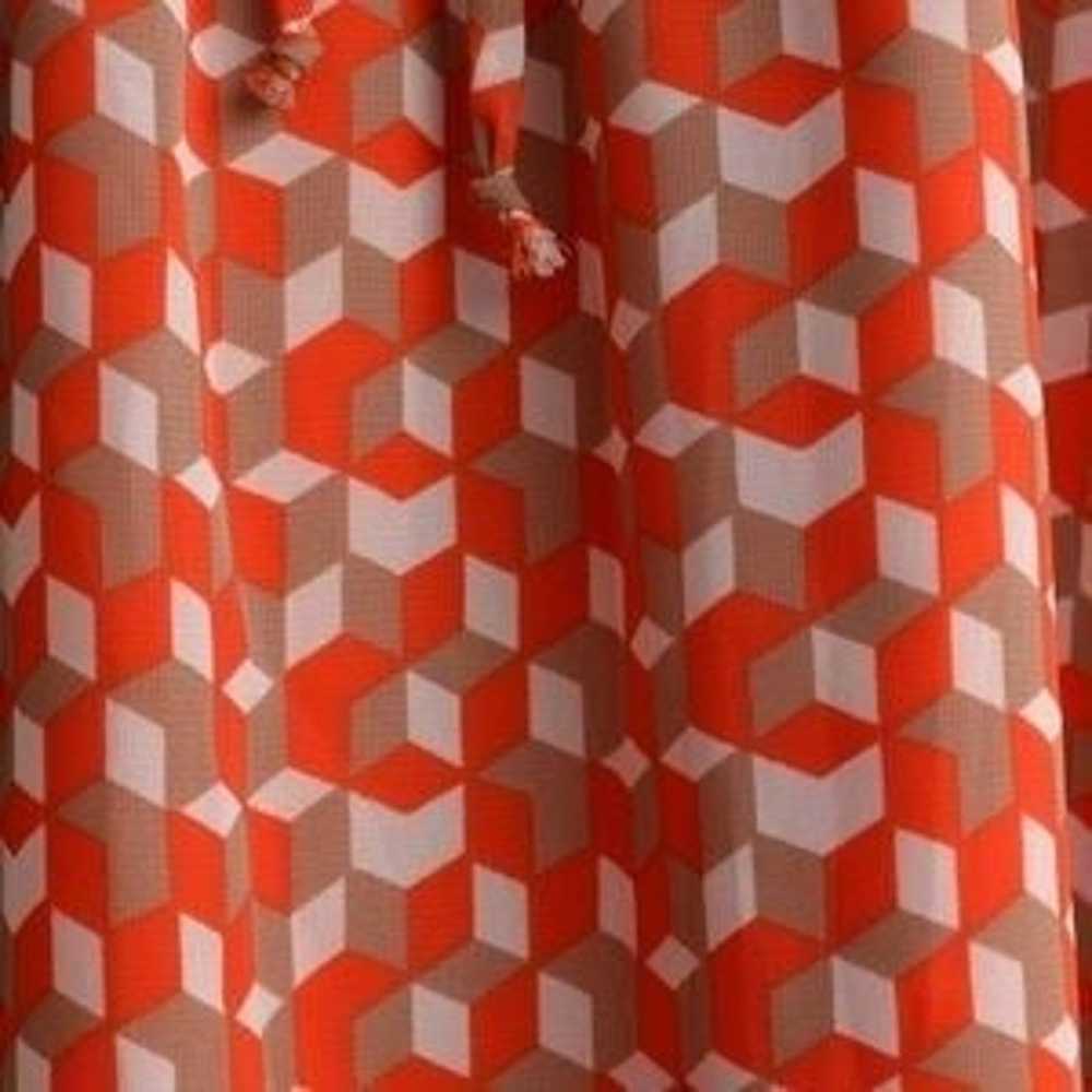 Orange Geometric Pt Dress by Francesca's - image 4