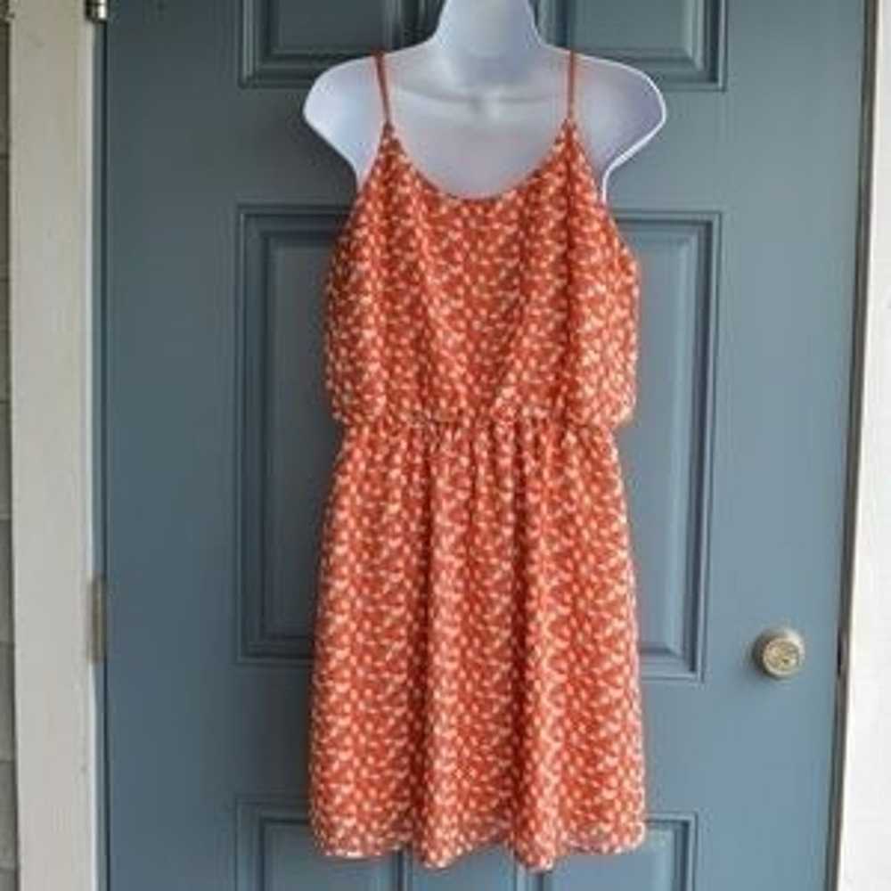 Orange Geometric Pt Dress by Francesca's - image 5