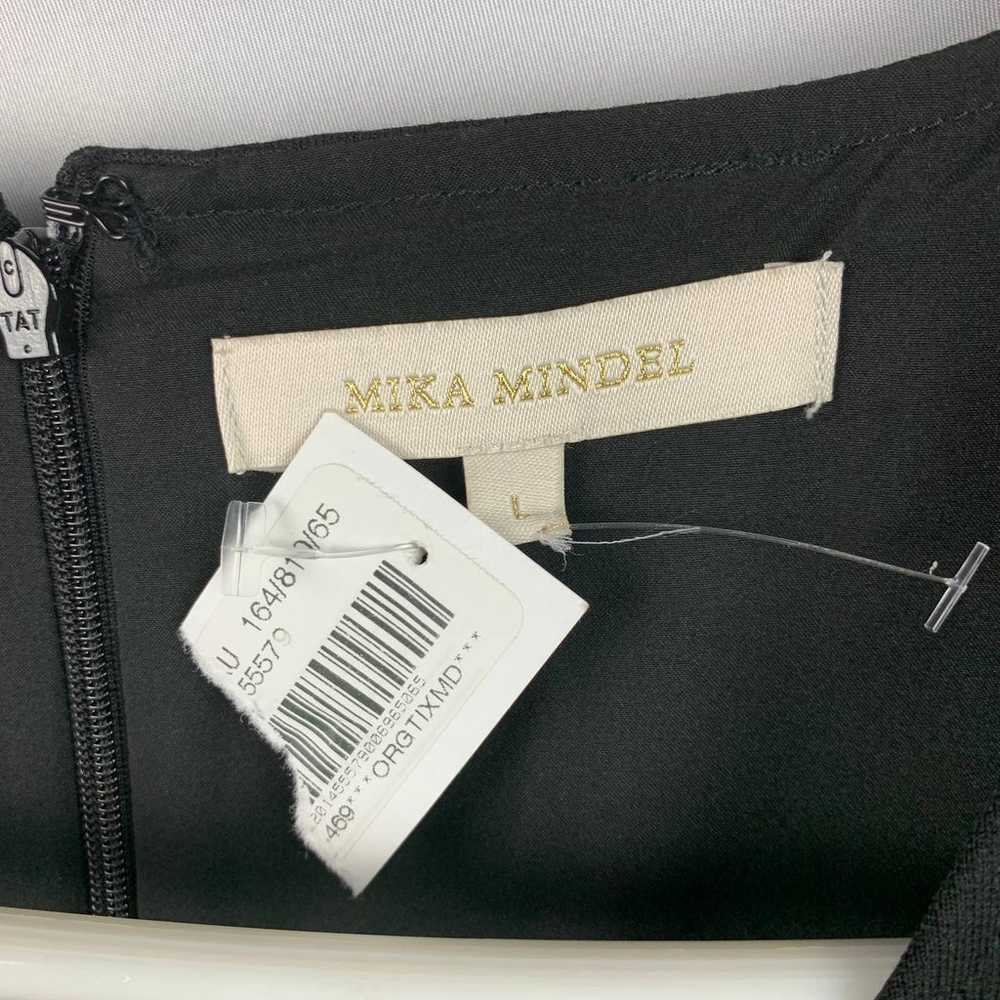Mika Mindel Black Velvet V Neck Cap Sleeve Ruffle… - image 9