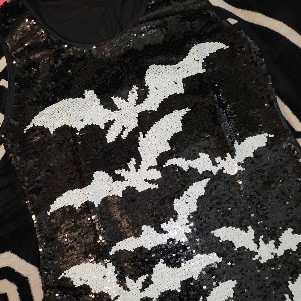 Womans HALLOWEEN BAT SEQUIN DRESS!!! - image 5