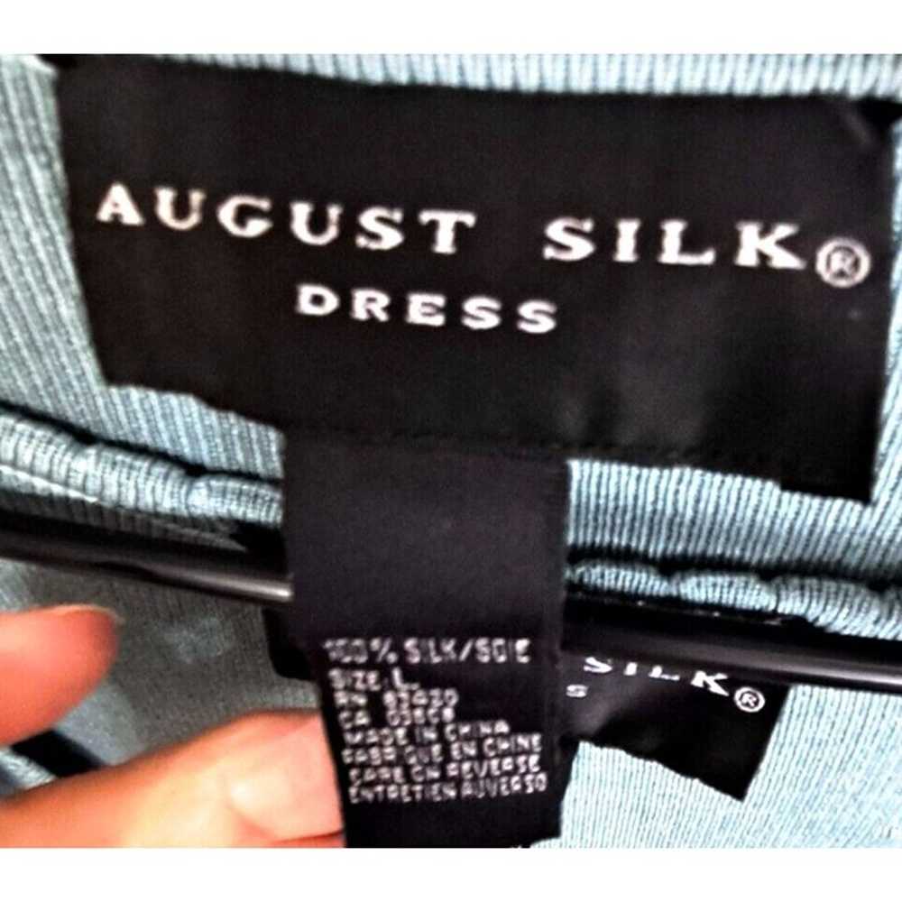 August Silk L 2-piece 100% Silk Tank Dress & Long… - image 4