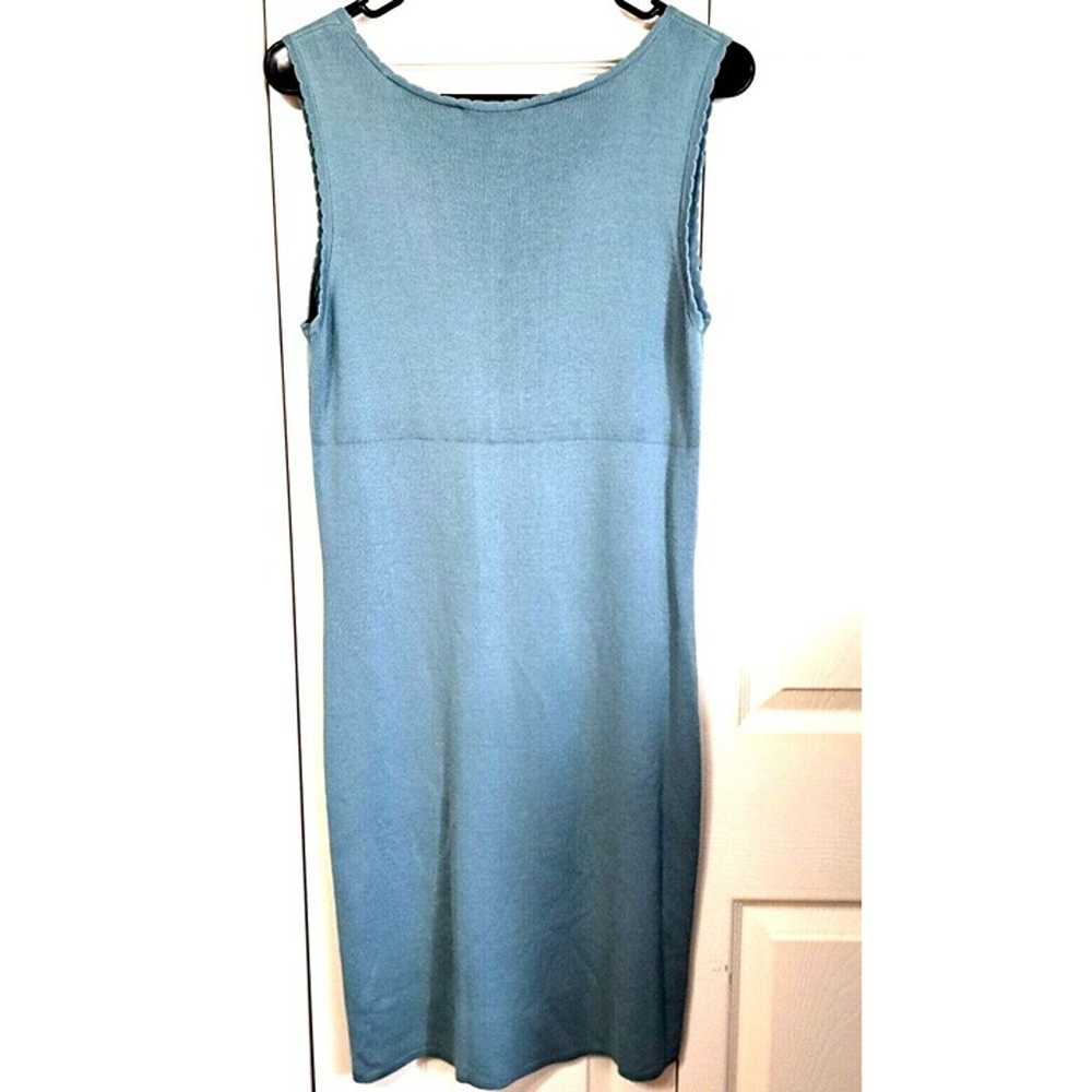 August Silk L 2-piece 100% Silk Tank Dress & Long… - image 5