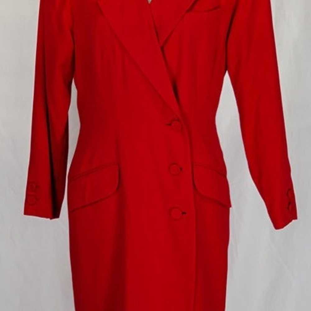 1990's Vintage Double-breasted Business Suit Dress - image 2
