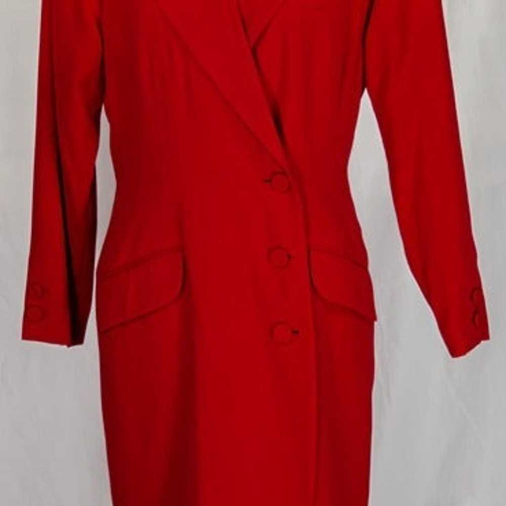 1990's Vintage Double-breasted Business Suit Dress - image 3