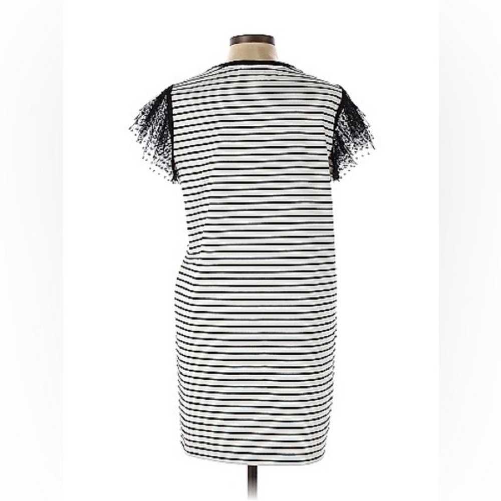 Adrienne Vittadini Black and White Striped Dress - image 2
