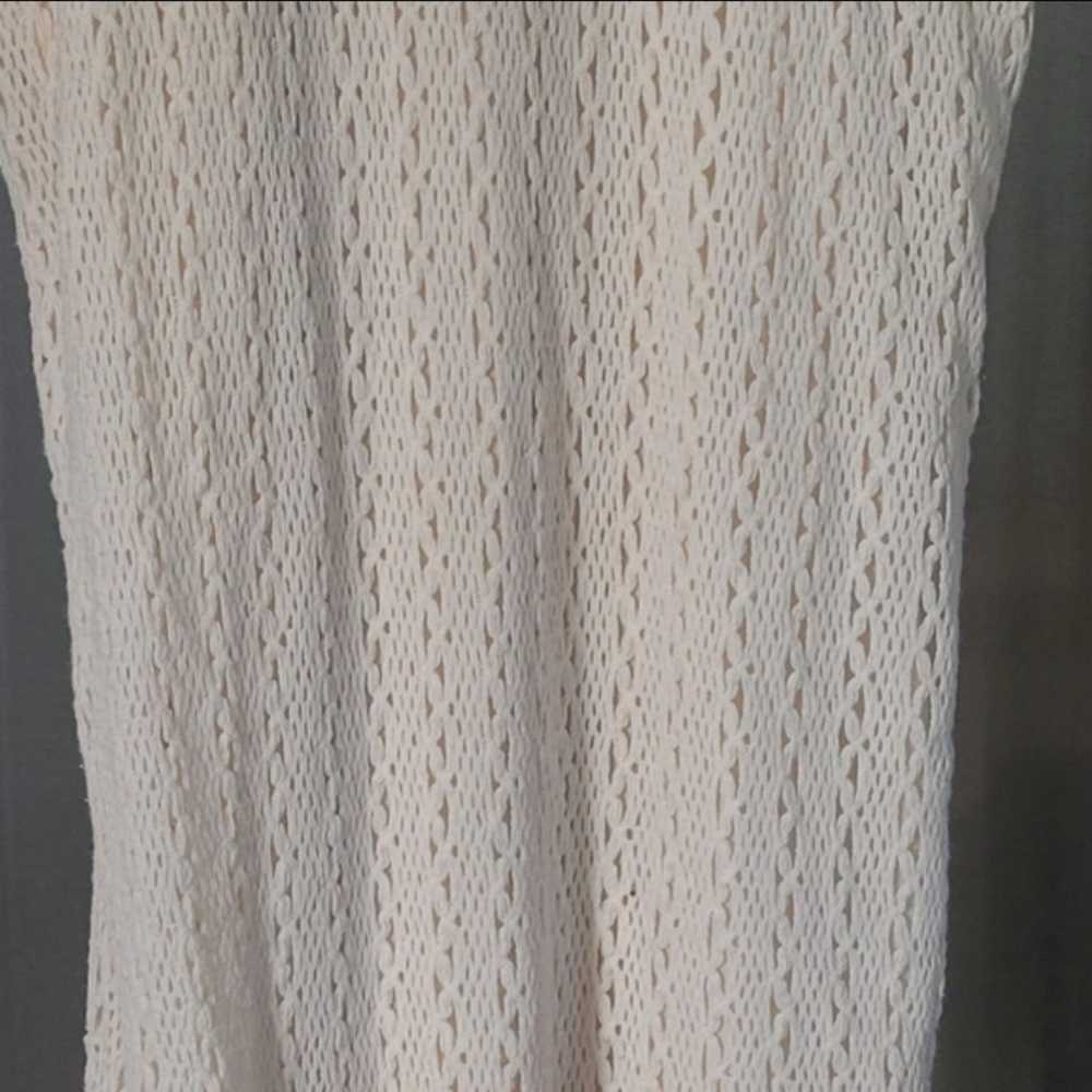 Zara long crochet dress sz L online favorite - image 7