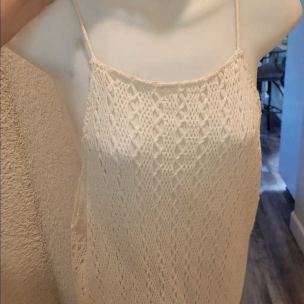 Zara long crochet dress sz L online favorite - image 8