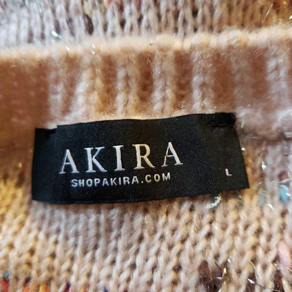 Akira Chunky Knit Multi Color Sweater Size L - image 7