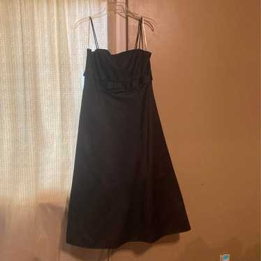 Black satin dress  davids bridal