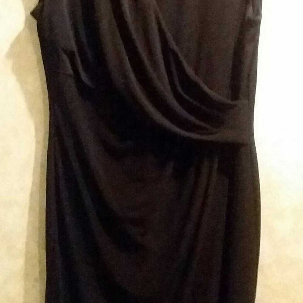LAUREN. Ralph Lauren black back half zip dress - image 1