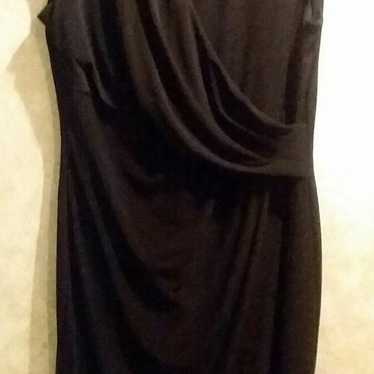 LAUREN. Ralph Lauren black back half zip dress - image 1