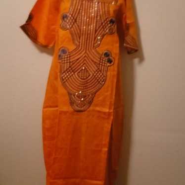 Arabic Brand African Dashiki Red Mens Large Shirt Womens Dress