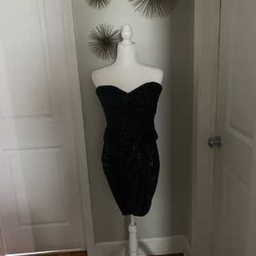 Calvin Klein Strapless Black Dress