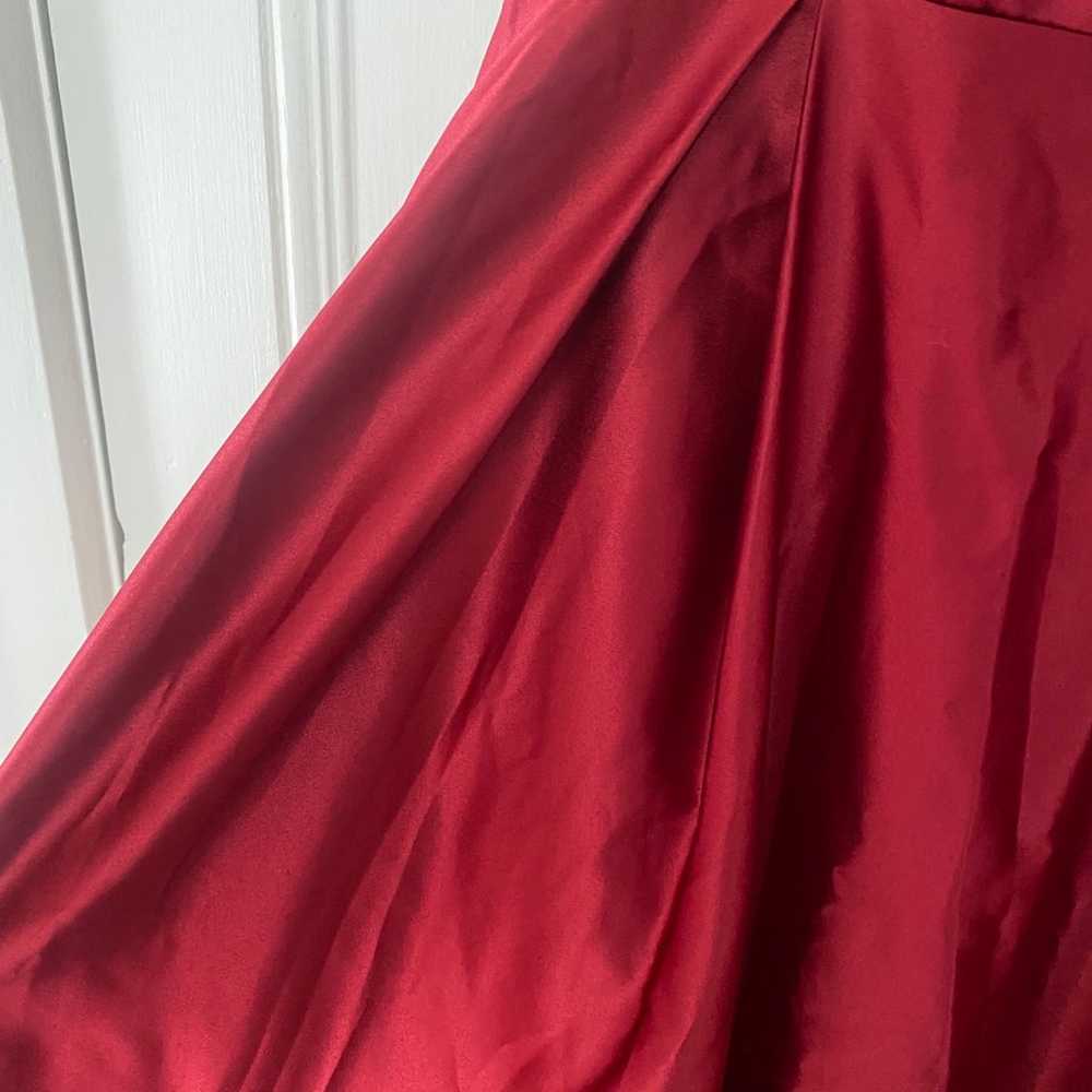 NWOT Beautiful Red Satin Ball Gown - image 5