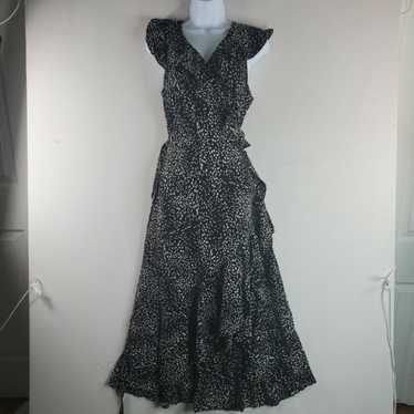 Max Studio Womens A Line Dress Black White Polka … - image 1