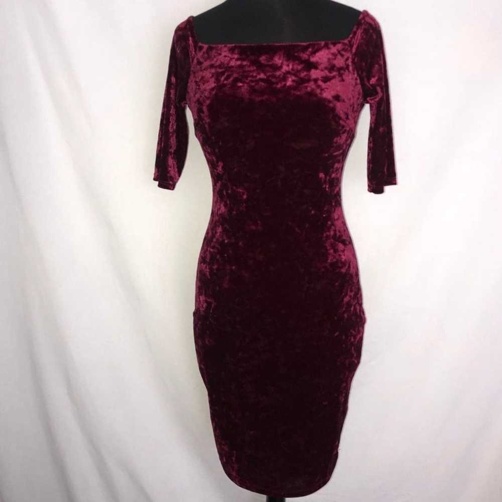 Just Me Off-the-Shoulder Velvet Dress - image 2