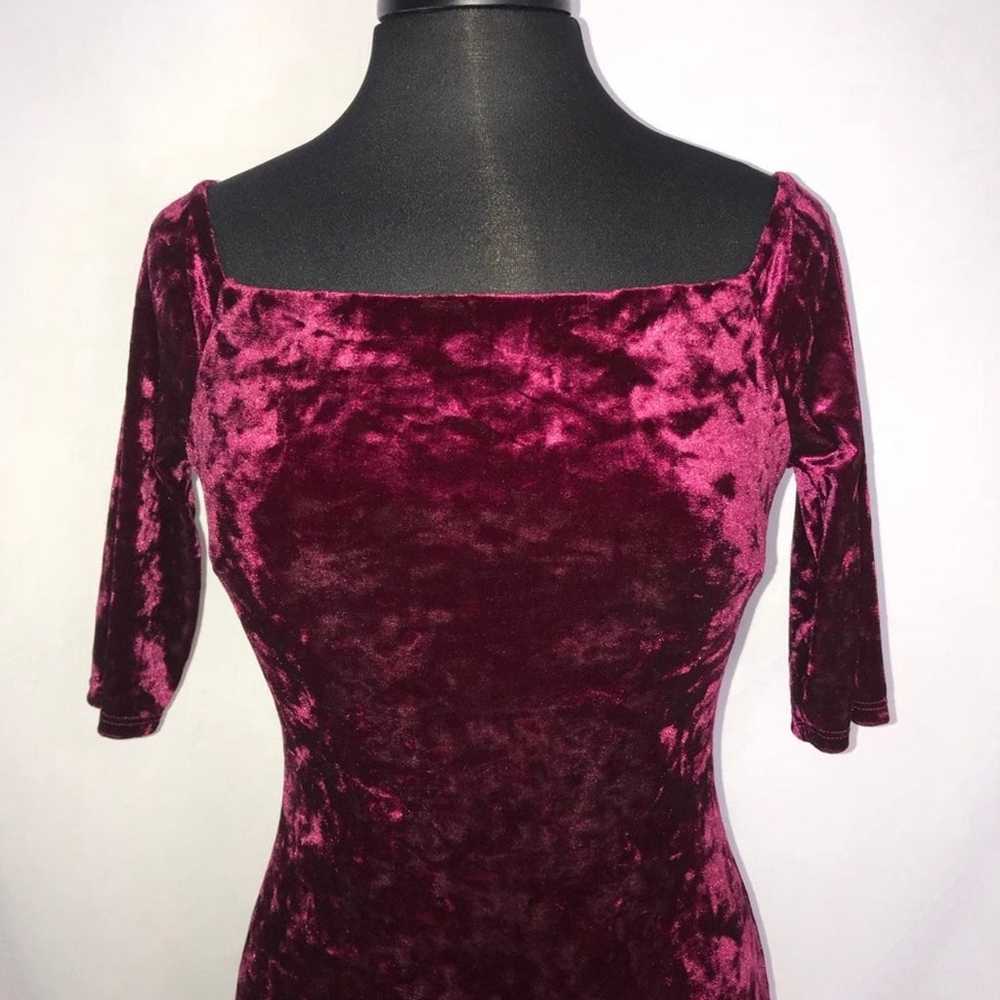 Just Me Off-the-Shoulder Velvet Dress - image 3